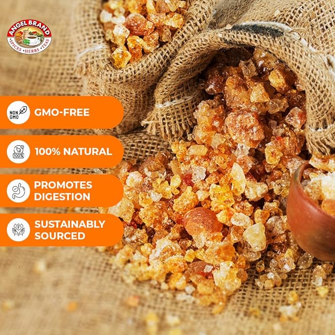 Angel Brand Gum Arabic Spice 1.5 Oz Pouch Pack of 3 - Sourced from the Finest Trees - Enjoy Culinary Creations with Our Premium Gum Arabic
