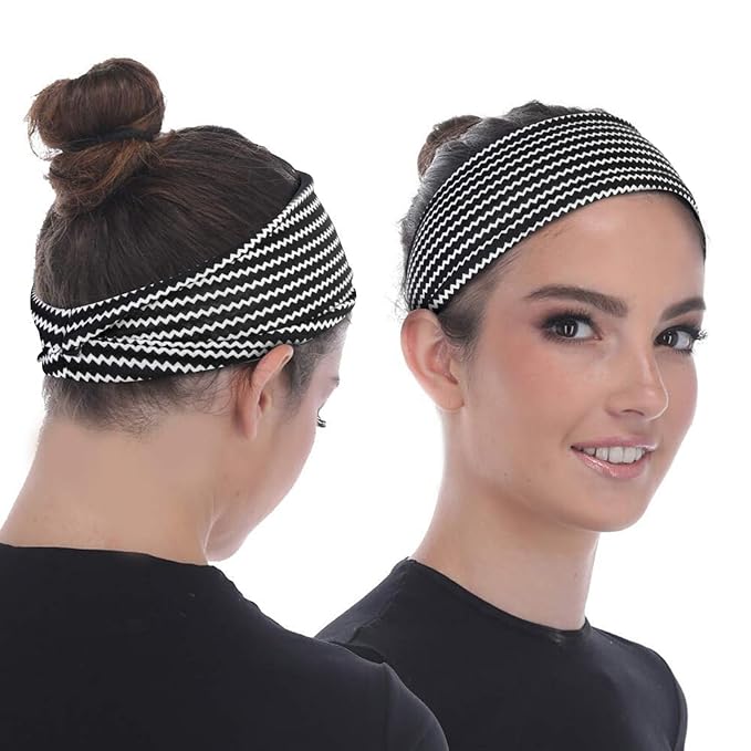 Boho Headbands for Women Wide Hair Bands for Women’s Hair Non Slip Thick Headbands for Yoga Workout Every Day Basic Girl’s Fashion Accessories