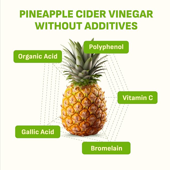 [Liveling] Pineapple Cider Vinegar Drink Stick – ShineMuscat Flavor | Supports Digestion, Daily Cleanse, Sugar-Free, Low-Calorie, Portable On-The-Go Packets (30 sticks)