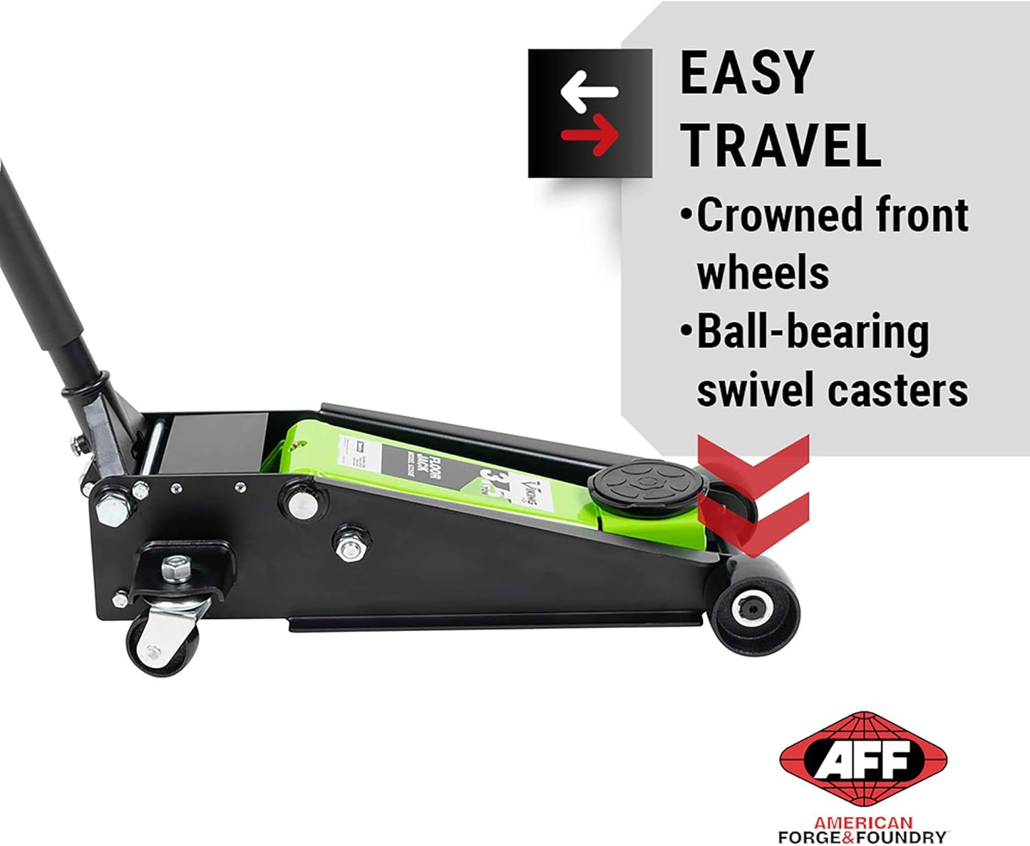 AFF Viking 3.5 Ton Floor Jack - Lightning Lift Hydraulic Car Jack - Heavy Duty