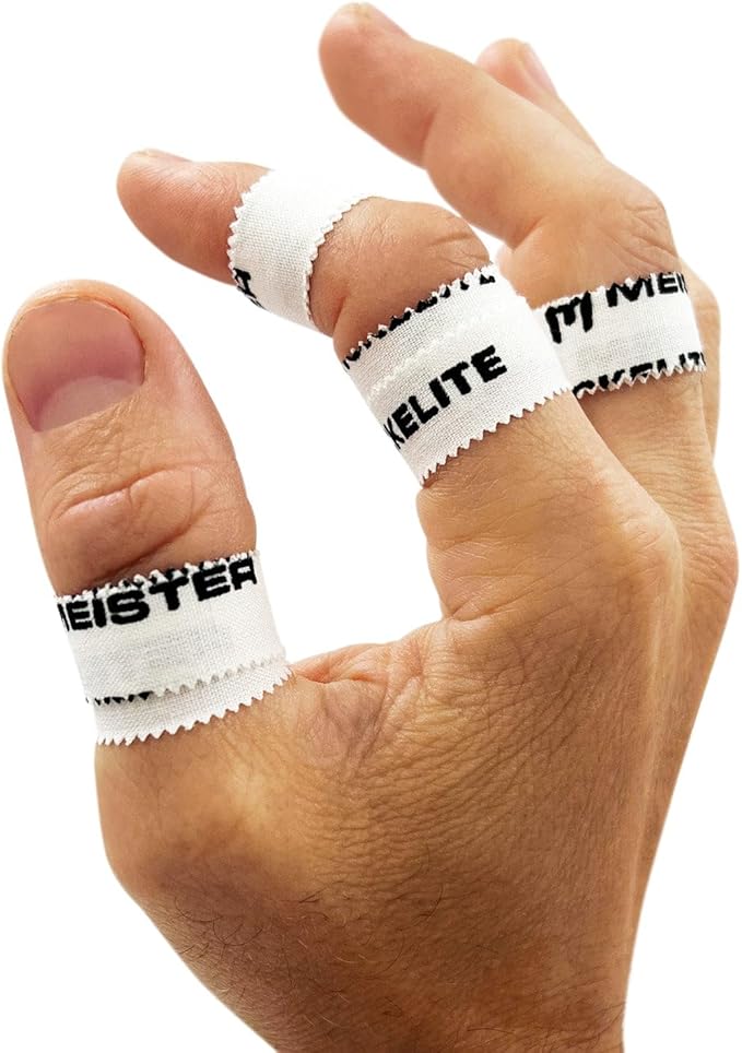 Meister StickElite Professional Porous Athletic Tape for Fingers & Toes - 15yd x 1/2" - White - 2 Rolls