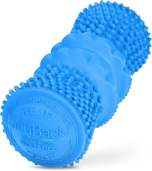 Dr. Cohen’s Deep Tissue Massage Roller-acuBack Heatable Massage Roller - Better Than Any Foam Roller for Exercise, Massage and Muscle Recovery- Physical Therapy Back Roller Muscle Massager Tool