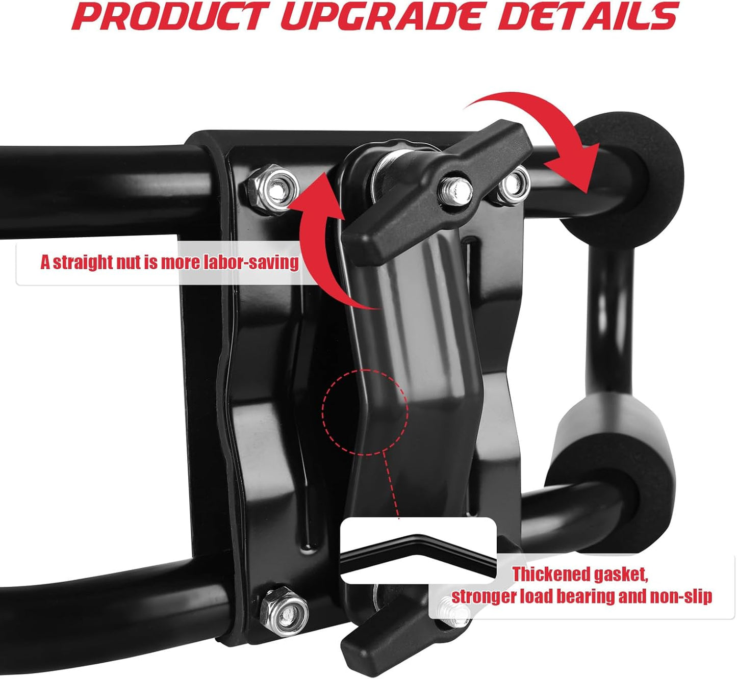 FORWODE Heavy Duty Kayak Roof Rack, 1 Pair J-Bar Kayak Rack with 2 Ratchet Tie, 2 S-Hook Ratchet Straps, 2 Anchor Belts for Kayak Canoe Boat Surf Ski on SUV Car Truck Crossbar