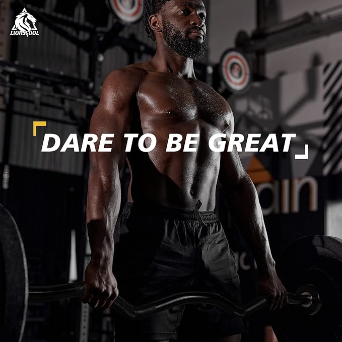 LIONSCOOL Premium 4ft/4.9ft/6ft Barbell for Strength Training and Olympic Weightlifting, 2 Inch Bar for Squats, Curls, Deadlifts, Presses, Hip Thrusts, 350lbs/500lbs/700lbs Weight Capacity