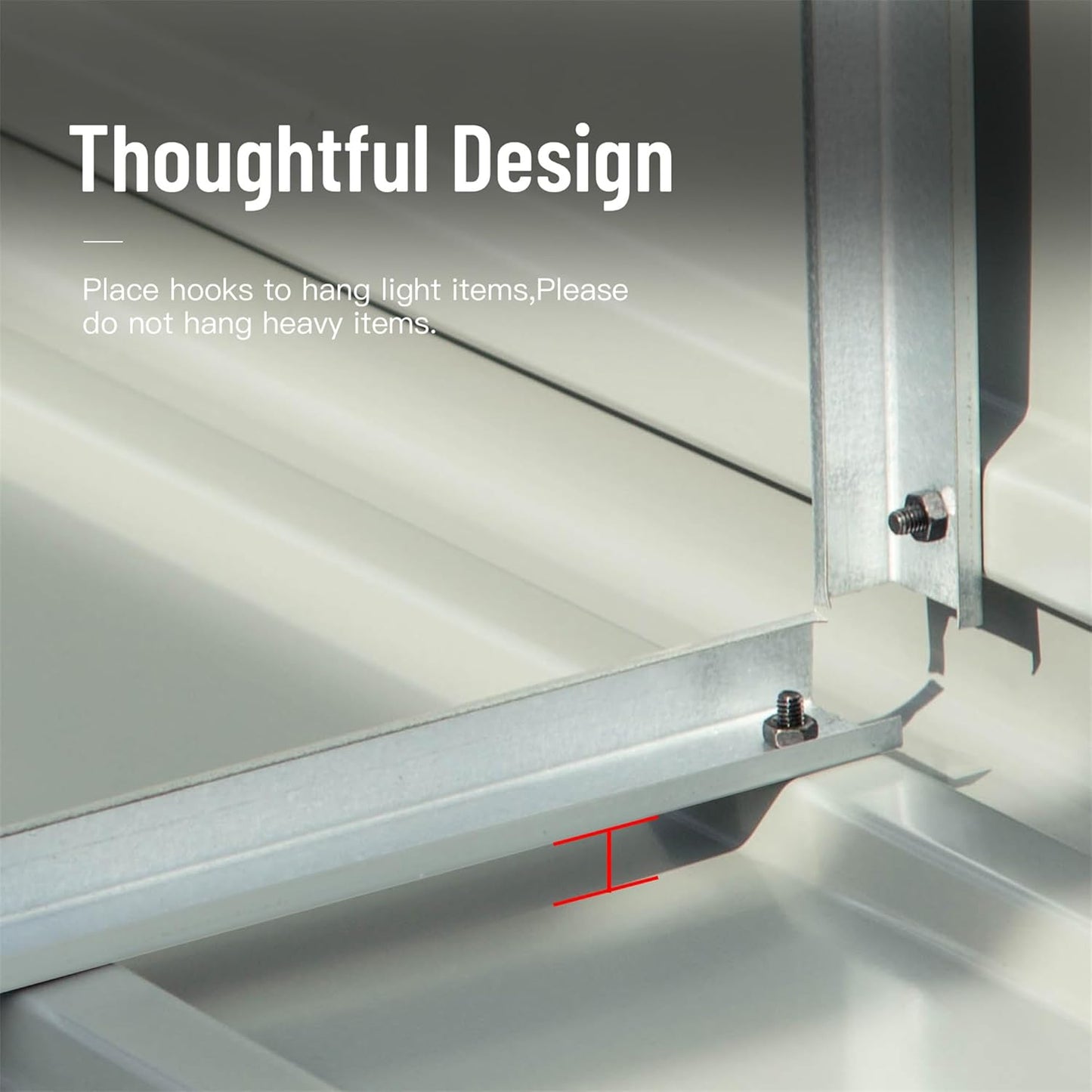 IKERY Galvanized Steel Storage Shed 6.5' x 4.2' with Lockable Door - Metal Garden Shed for Bikes, Tools, Lawn Mowers, Trash Cans - Backyard & Patio - Dark Gray