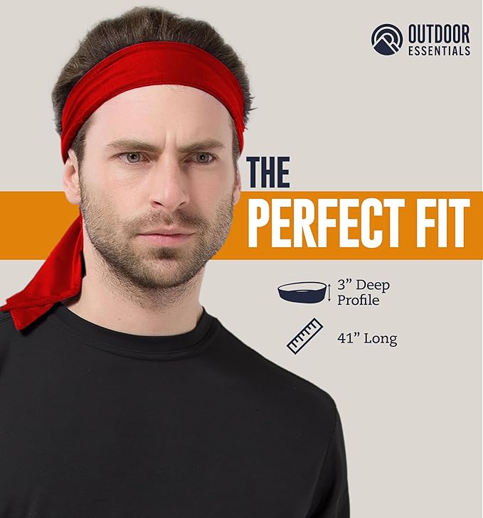 Tie Headband for Women & Men - Ninja Headbands, Head Tie for Running, Basketball, Football & Athletics,Cooling Headband