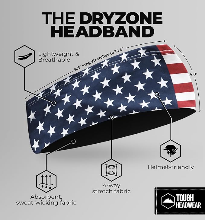 Mens Sweat Bands - Sport Headbands for Men - Workout Headbands for Women - Running Headband -Tennis Athletic Sweatband