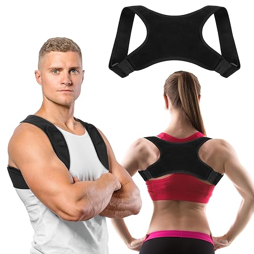 Posture Corrector for Women, Adjustable Upper Back Brace, Back Posture Correct, Posture Support for Women, Neck and Back Pain Relief, Back Brace for Posture