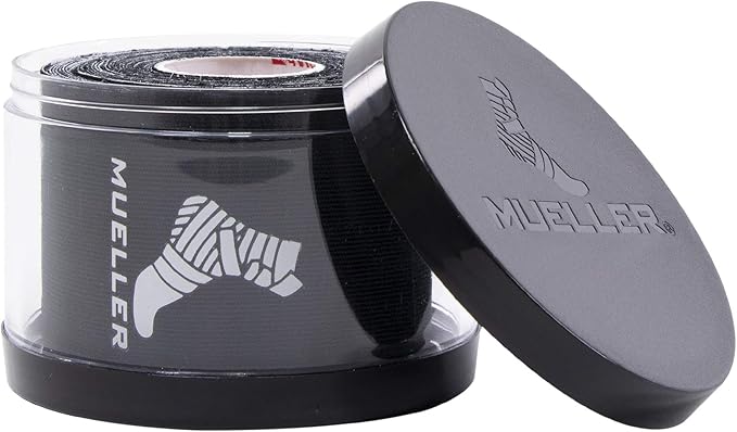 MUELLER Sports Medicine Typhoon Kinesiology Therapeutic Tape, Quality Athletic Tape, Latex Free, 20 Pre-Cut I-Strips, 2" x 9.75" Each Strip