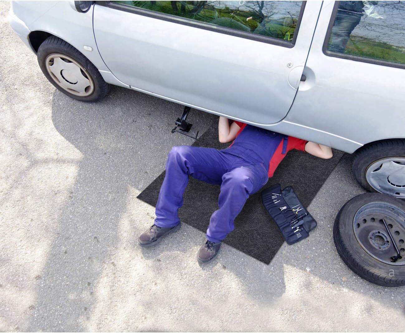 Maintenance Mat,Premium Reusable Absorbent Oil Maintenance Mat – Absorbent/Waterproof/Lightweight/Washable,Protects Garage Or Shop/Parking/Floor/Driveway Surface(36" x 72")