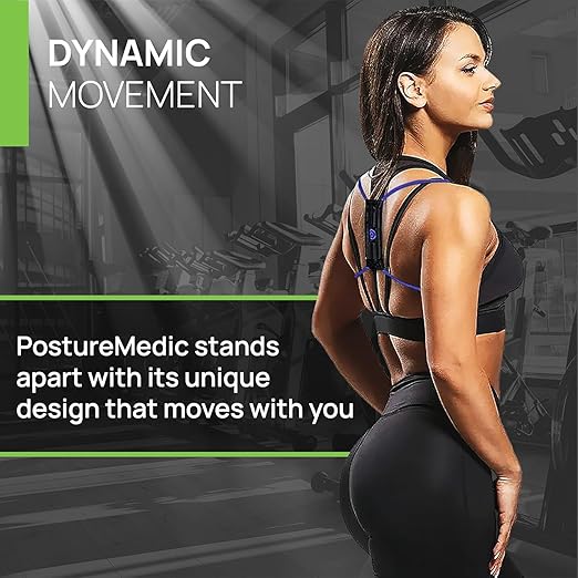 PRIMEKINETIX PostureMedic Dynamic Posture Brace for Neck,Upper,and Lower Back Support -For Enhanced Shoulder Alignment &Posture Improvement- 2XL (Orange)