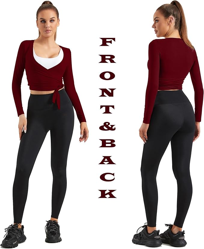 Women Tie Front Shrug Long Sleeve Bolero Cardigan Lightweight Casual Tops