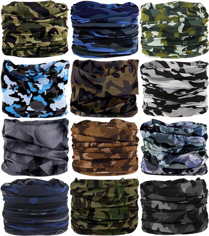 Headband Neck Gaiter Head Wrap Headwear Face Mask Magic Scarf Bandana for Men and Women