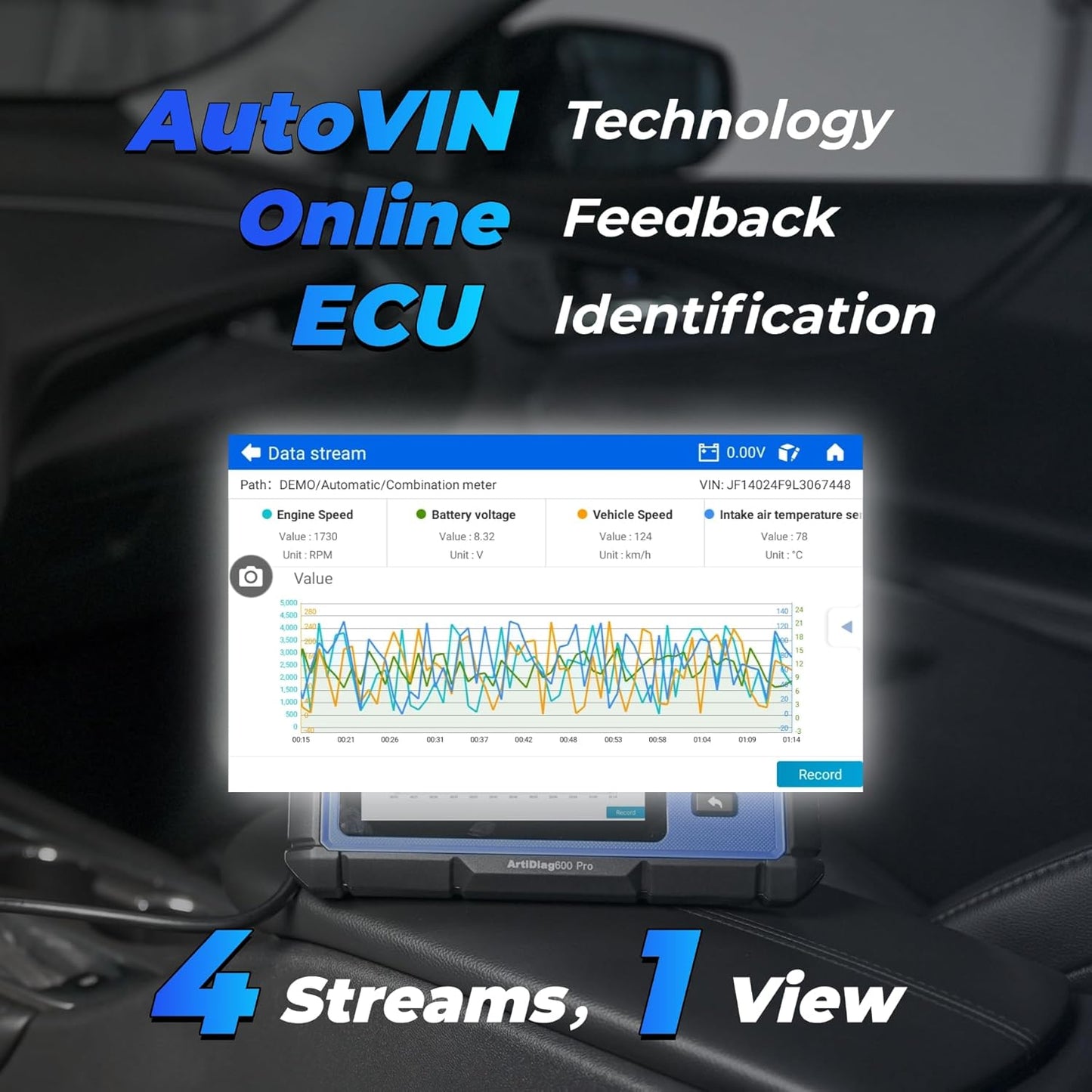 TOPDON ArtiDiag600 Pro, OBD2 Scanner Diagnostic Tool for All Systems, Code Reader Scan Tool with 9 Essential Maintenance Functions, Car Scanner with Andriod OS, Upgraded Version of AD600S/AD500