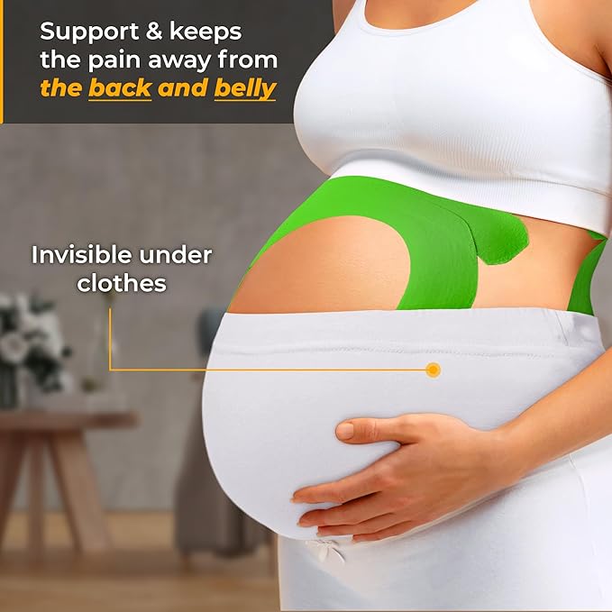 Kinesiology Tape-Incredible Support for Athletic Sports and Recovery + Free Taping Guide - Pre-Cut 2 inch 16.4 feet (Lime Green + Free Taping Guide, 1 Pack)