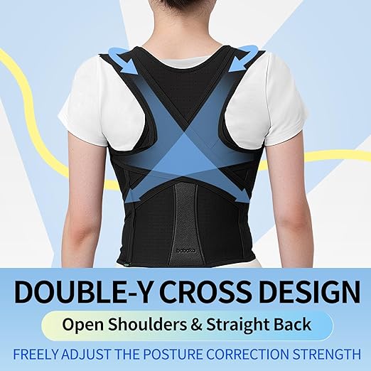 Posture Corrector for Women and Men, Adjustable Full Back Straightener, Back Brace for Upper and Lower Back Pain Relief, Scoliosis, Dowagers Hump, Hunchback, Thoracic, Spine Corrector (Small)
