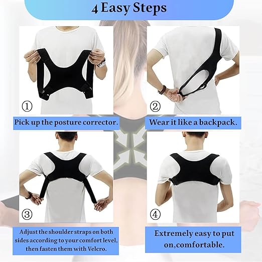 Posture Corrector for Women, Breathable Back Brace Posture Corrector, Adjustable Back Brace for Posture for Shoulder and Neck, Relief for Upper and Lower Back Pain