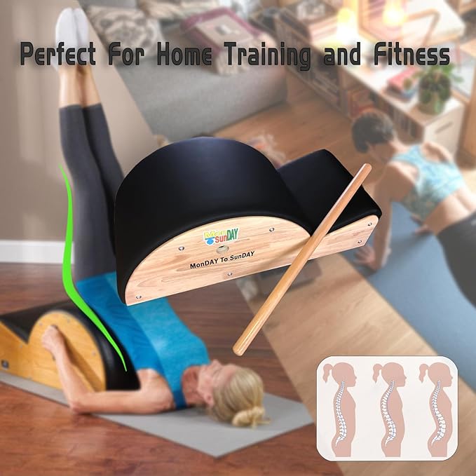 Pilates Spine Corrector for Body Fitness,Spine Supporter for Balance Exercise,Pilates Arc for Core Strengthening & Streching,Pilates Reformer Machine