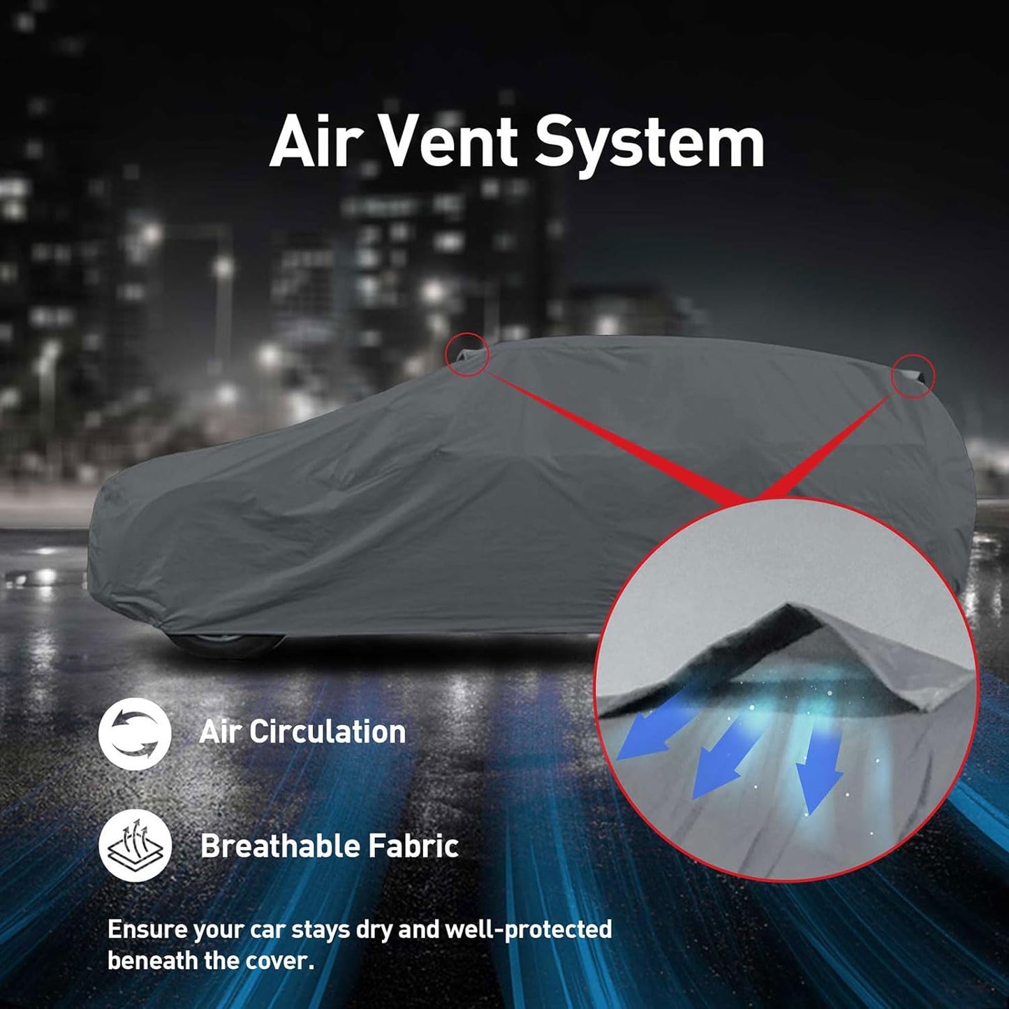 DaShield Ultimum Series Cadillac Series 60 Special Fleetwood 1941-1947 All Weather Protection Semi Custom Fit Dust, Sun, Snow, Rain Protection Indoor Outdoor