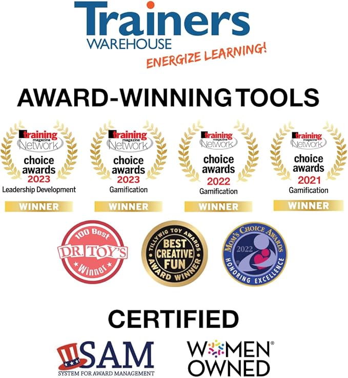 Trainers Warehouse 6" Thumball Collection, 32 Prompts for Conversation, Team Building, Relationship and Training