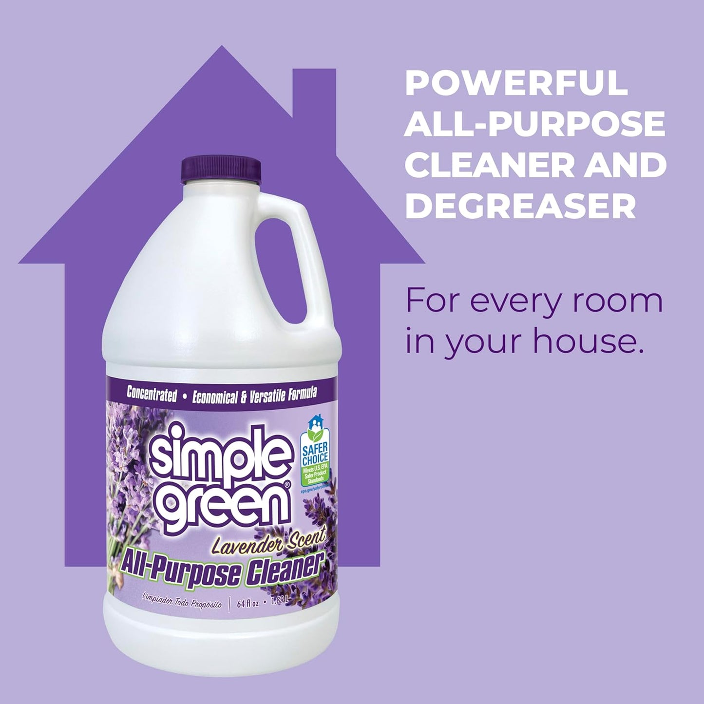 Simple Green All Purpose Cleaner Concentrate Lavender Scent 64 Fl Oz