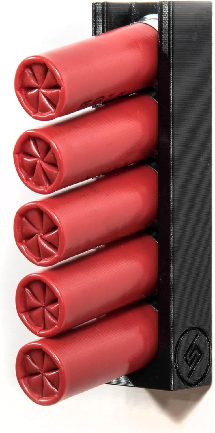 Spartan Mounts Shotgun Shell Storage Solution | Safe Gun Room Display Storage Organization Man Cave Husband Military Police Home Self Defense 12 20 410 Gauge