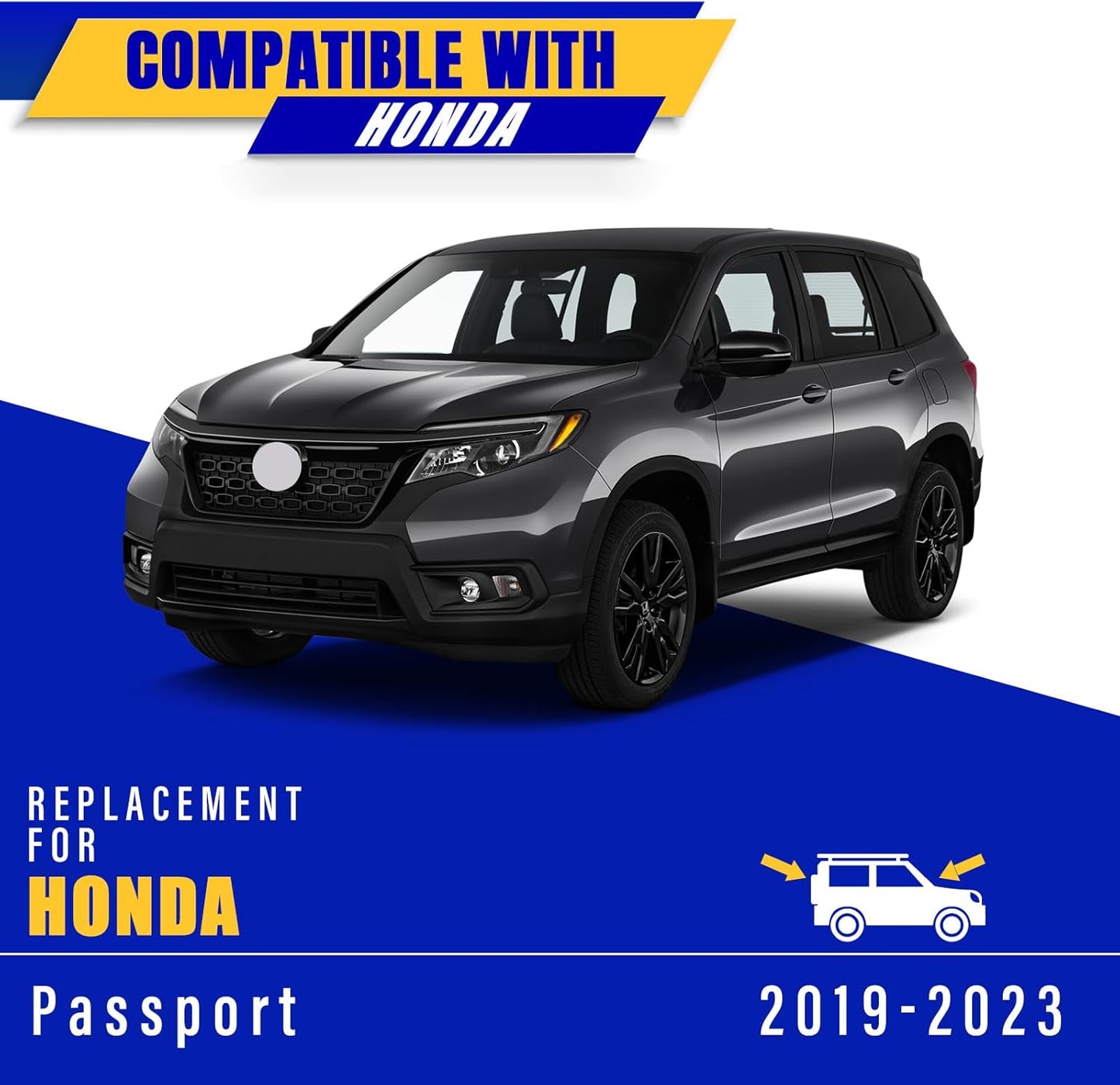 3 wipers Replacement for 2019-2023 Honda passport, Windshield Wiper Blades Original Equipment Replacement - 26"/24"/16" (Set of 3) U/J HOOK