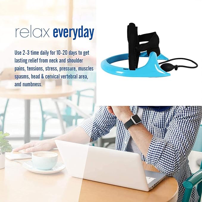 ECOGUN Posture Neck Exercising Cervical Spine Hydrator Pump, Relief for Stiffness, Relieves Neck Pain, Neck Curve Restorer