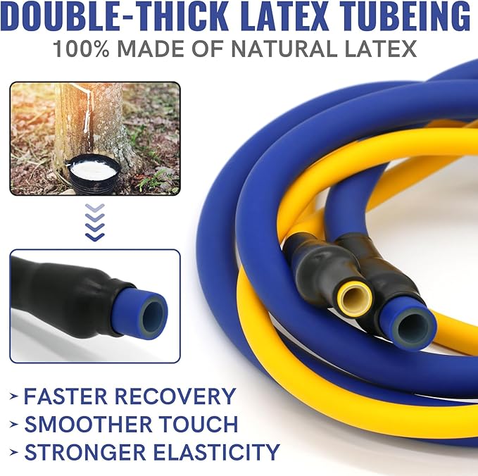 Aihoye Resistance Bands for Working Out, Exercise Bands with Handles, Stretch Bands for Exercise, Workout Bands with Door Anchors for Physical Therapy & Strength Training