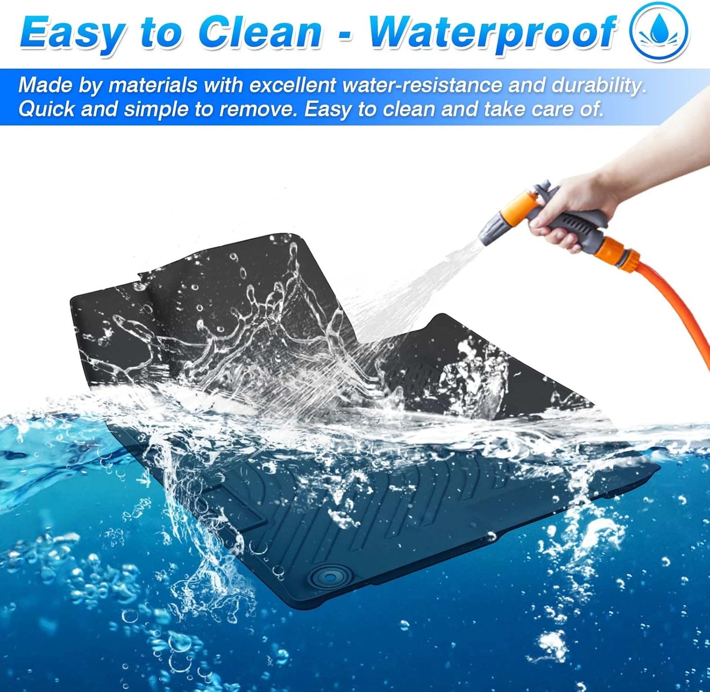 Floor Mats for Nissan Ariya 2023 2024 2025 2026, All Weather Floor Mat for Ariya Accessories TPE Car Floor Mats Heavy Duty Carpet Protection