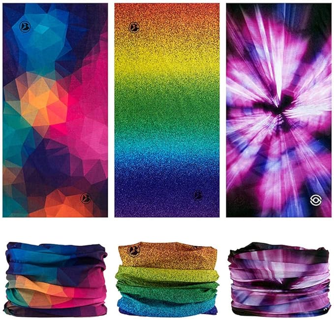 Headband Neck Gaiter Head Wrap Headwear Face Mask Magic Scarf Bandana for Men and Women