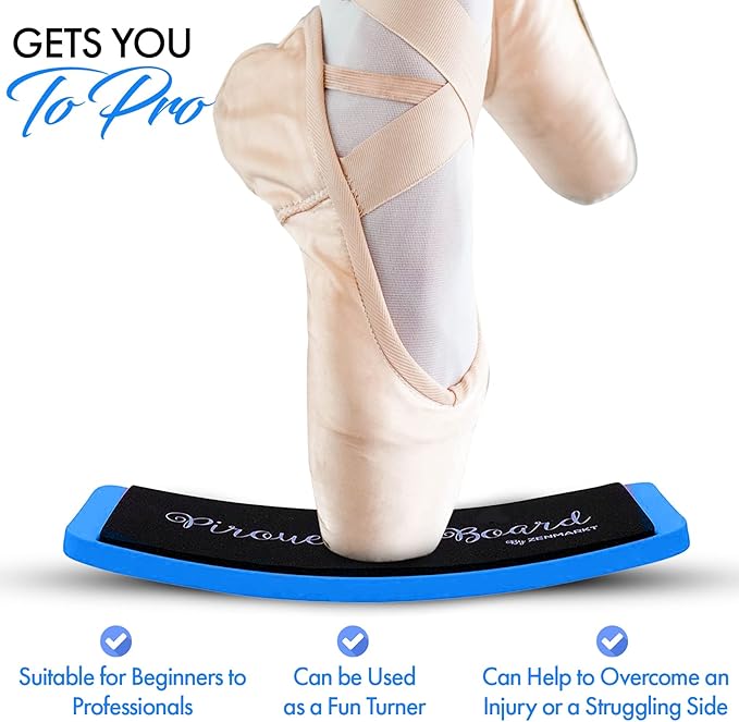 Zenmarkt Turning Boards for Dancers - Ballet Spin Boards for Dancers, Ice Skaters, Cheerleaders, and Gymnasts - Specially Designed to Improve Your Turns, Balance, and Stability - Home Dance Equipment