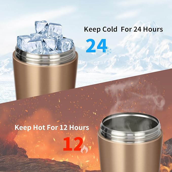 TOOFEEL Insulated Protein Shaker Bottle - 20 oz Stainless Steel Shaker Cups for Protein Shakes, Stays Cold/Hot, Double Walled Vacuum Metal Protein Shaker, BPA Free Leakproof Gym Shaker Bottle