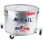 MirOil 7 Gallon Oil Disposal Caddy with Caster Wheels, USA Made Deep Fryer Grease Bucket Pot with Lid Lock & Lock Clip, 55Lb. Frying Oil Disposal Storage Container, Filtering Hot Cooking Grease - 60LC