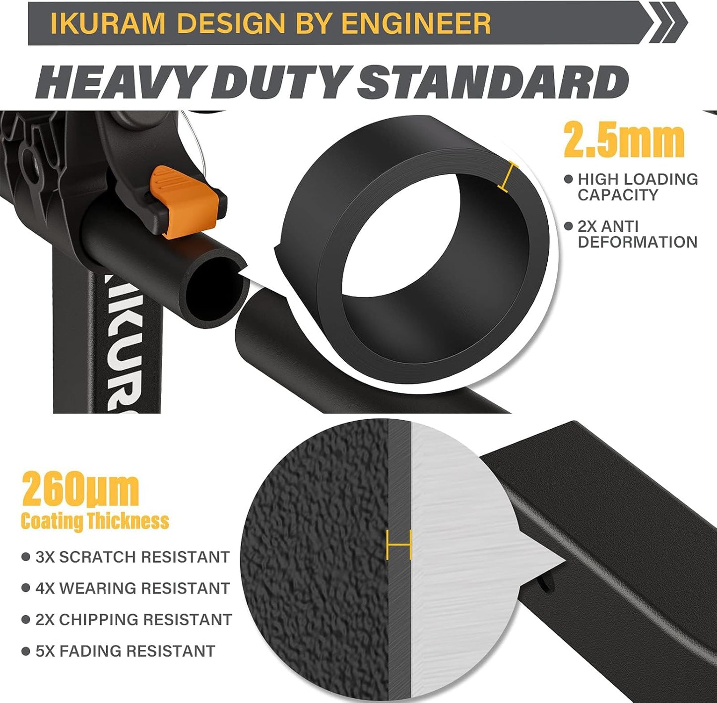 3 Bike Rack Bicycle Carrier Racks Hitch Mount Double Foldable Rack for Cars Truck SUV Fits 2" Hitch Receiver, Including Anti-Rattle Hitch Tightener