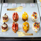 6 Pack Serving Tongs Kitchen Tong, 7 Inch Gold Buffet Tongs, Stainless Steel Food Tong Small Tong, Serving Tong for Buffet, Party, Salad, Appetizers