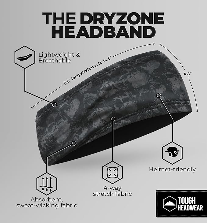 Mens Sweat Bands - Sport Headbands for Men - Workout Headbands for Women - Running Headband -Tennis Athletic Sweatband