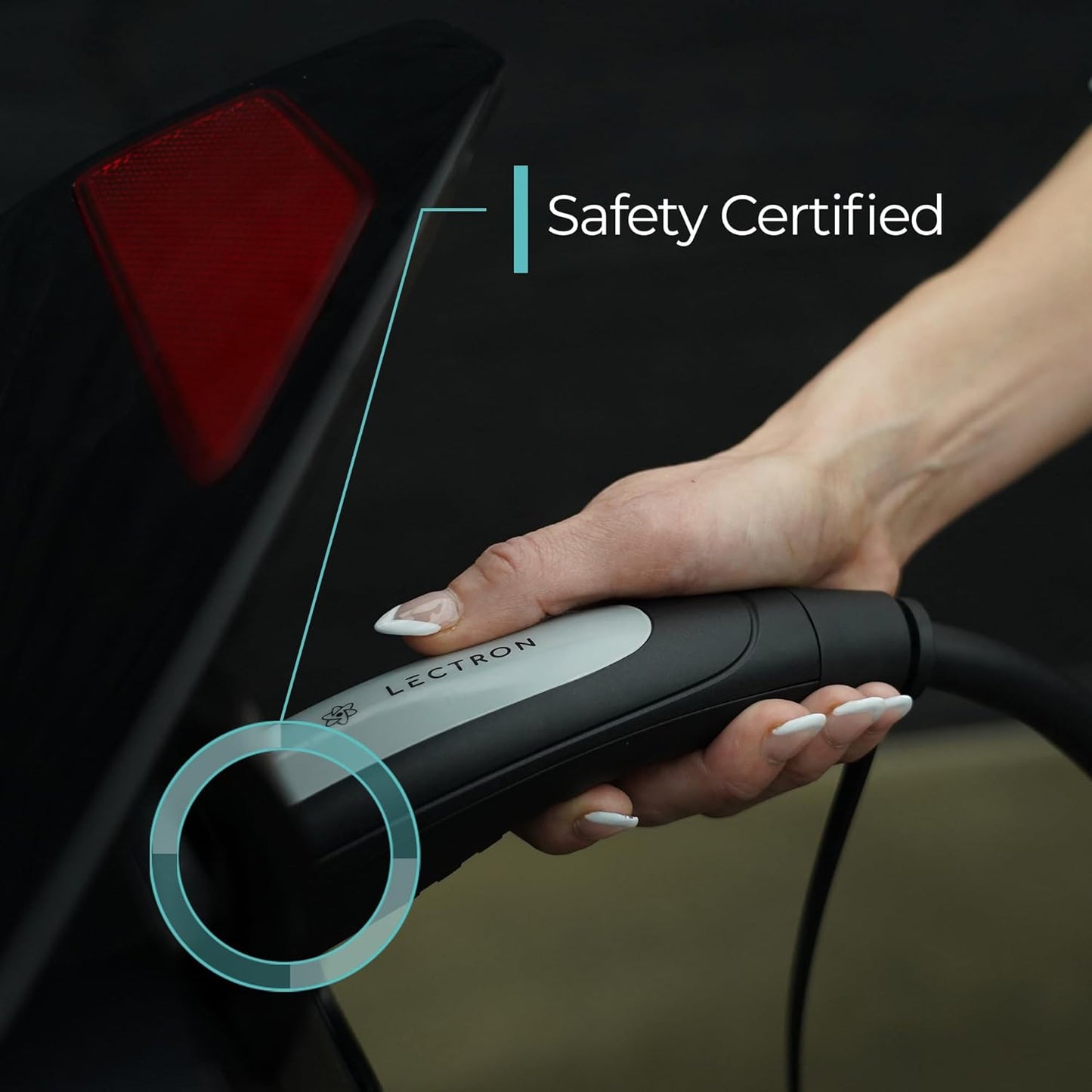 Lectron Level 2 Tesla Charger (WiFi Version) - 240V, 40 Amp, NEMA 14-50 Plug, 16 ft Extension Cord - Portable Electric Car Charger for Tesla - Compatible with All Tesla Models 3/Y/S/X