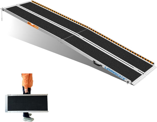 LEMNISCATE 10FT Wheelchair Ramp for Home Steps, 120" Lx29.2 W, Non-Skid Portable Handicap Ramps for Wheelchairs for Home Entry, Doorways, Shed, Stairs, Curbs, Walkers, Scooter, 800LBS Capacity