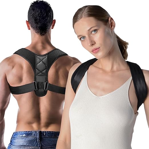 Posture Corrector for Women and Men, Back Straightener Posture Brace Corrector, Upper Back Brace Adjustable Posture Corrector, Corrector de Postura para Hombre Mujer