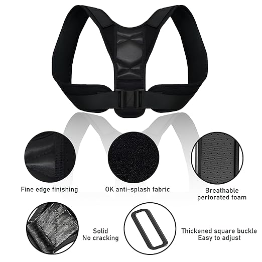 Posture Corrector for Women and Men, Back Straightener Posture Brace Corrector, Upper Back Brace Adjustable Posture Corrector, Corrector de Postura para Hombre Mujer