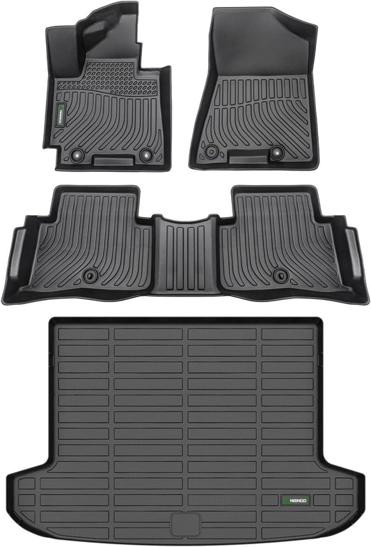 ANBINGO®Floor Mats & Cargo Liner for 2016-2021 Hyundai Tucson,2016 2017 2018 2019 2020 2021 Hyundai Tucson All Weather Protection TPE Anti-Slip Automotive Full Set Custom Car Mats Accessories - Black