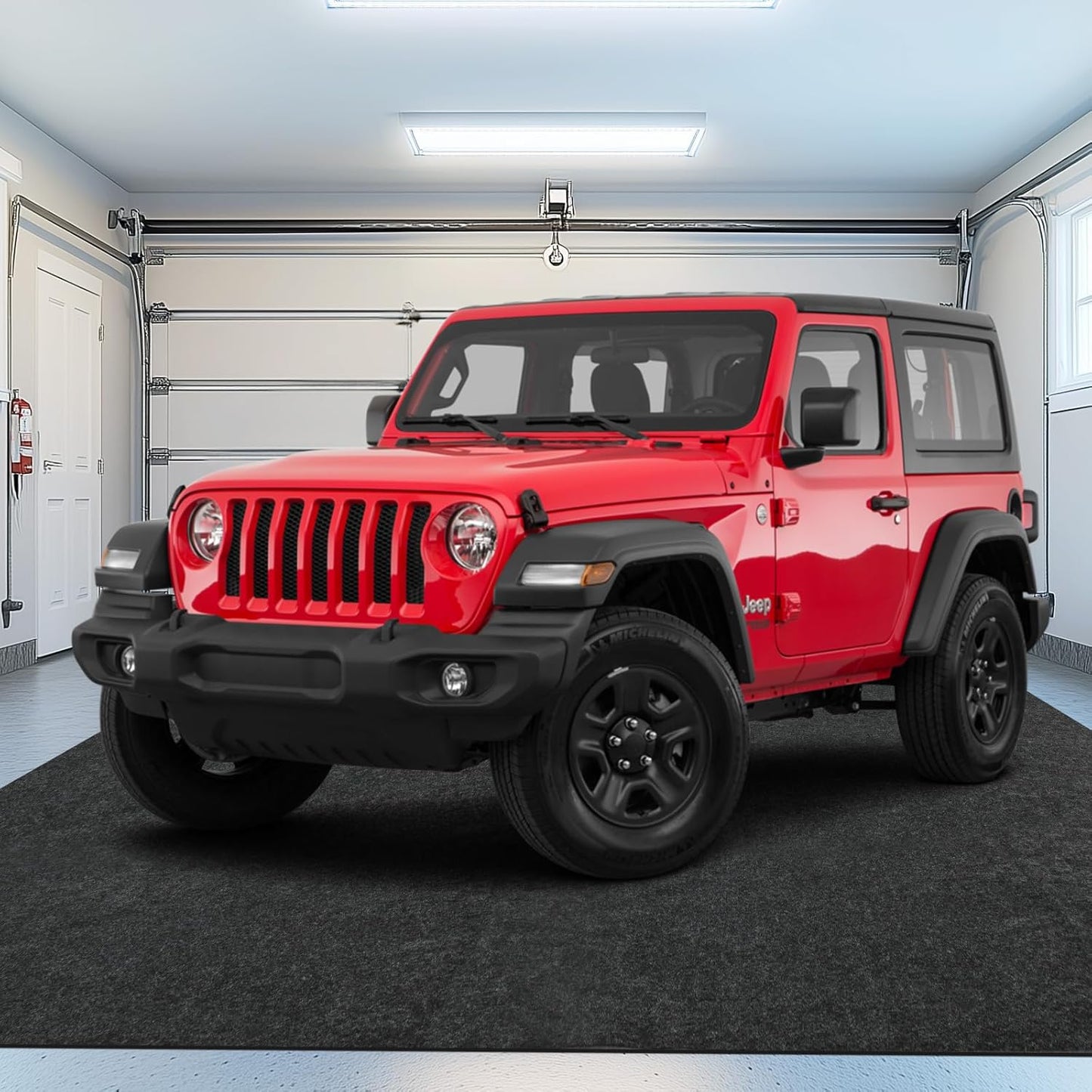 TUFFIOM 20' x 7'4" Oil Spill Mat with Tape,Garage Floor Mat for Under Car,Oil Absorbent Mat for Garage Waterproof,Oil Drip Change Parking Mat for Driveway,Reusable,Washable