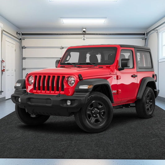 TUFFIOM 20' x 7'4" Oil Spill Mat with Tape,Garage Floor Mat for Under Car,Oil Absorbent Mat for Garage Waterproof,Oil Drip Change Parking Mat for Driveway,Reusable,Washable