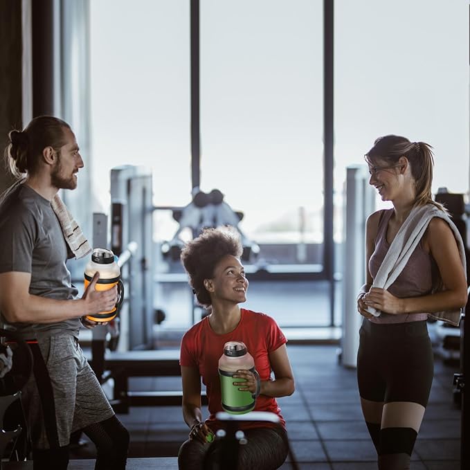 Portable Blender for Shakes and Smoothies 64oz Rechargeable Bottle Blender portable blender with Type-C Rechargeable on the go with Dual-Lid for Outdoor Travel Gym Party (Black)