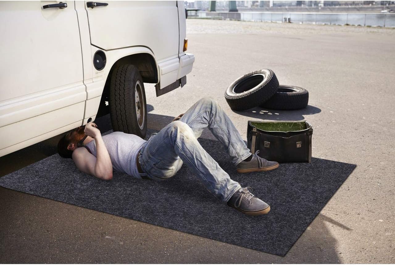 Maintenance Mat,Premium Reusable Absorbent Oil Maintenance Mat – Absorbent/Waterproof/Lightweight/Washable,Protects Garage Or Shop/Parking/Floor/Driveway Surface(36" x 72")