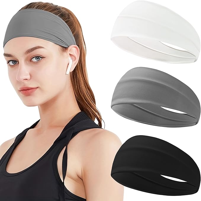 JOYOYO Unisex Headbands for Women's Hair Soft Stretchy Fabric Kylie Head Band Bandeaux Hair Accessories for Workout Gym Yoga Hair Band,100% Pure Cotton
