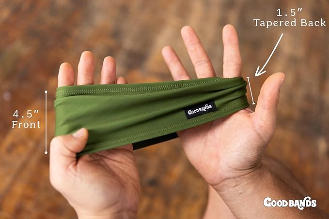 Sweatband for Men and Women - Unisex Headband That Wicks Moisture and Eliminates Excess Sweat - Durable & Long-Lasting - Running, Sports, Football, Triathlons, Construction, Yoga, Gym