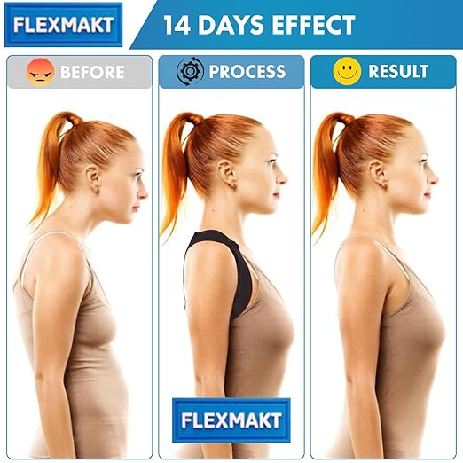 Posture Corrector Just For Women - Adjustable Back Brace - Full Spine Support & Alignment Pain Relieves Neck, Shoulder, Clavicle & Lumbar Pain Breathable & Comfortable - Sizes Medium & Large Perfect for Office, Home & Daily Use!!!