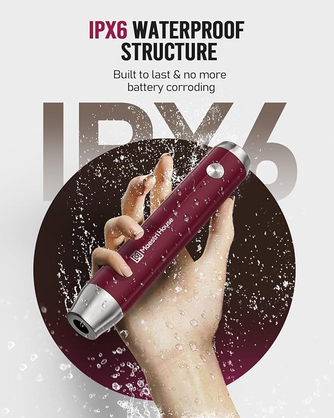 Maestri House Rechargeable Milk Frother with Stand, Adjustable 2-Speed Handheld Electric Foam Maker Waterproof Detachable Stainless Steel Whisk Drink Mixer Foamer for Lattes, Cappuccino